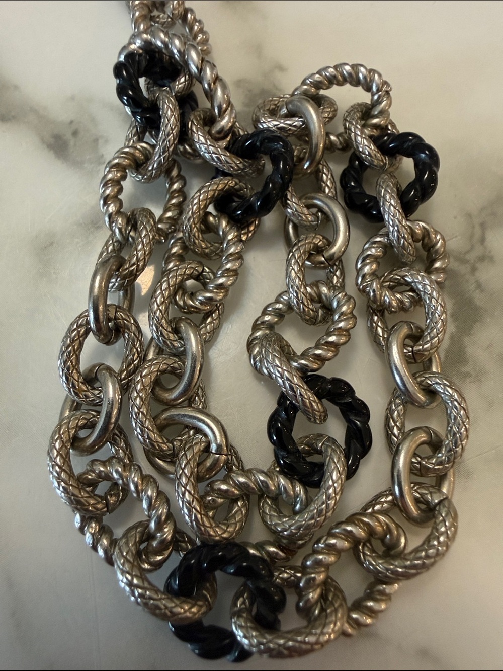 Judith Ripka silver toggle chain bracelet - Picture 4 of 5